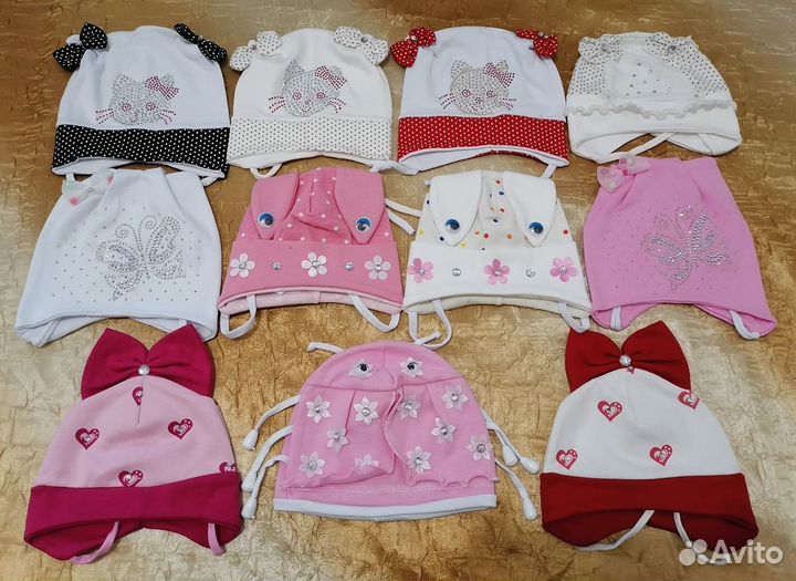 Новые шапочки для девочек