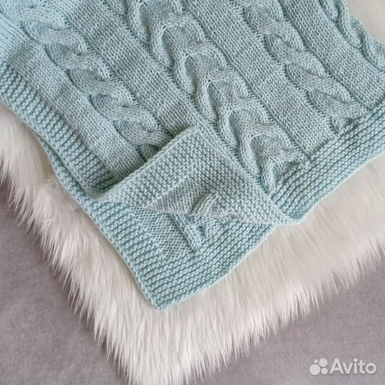 Плед детский вязаный ручная работа