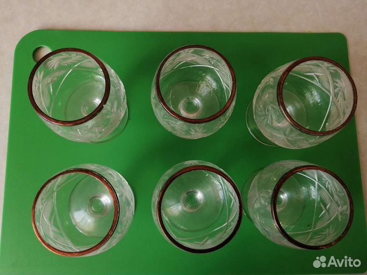 Хрустальные бокалы фужеры рюмки