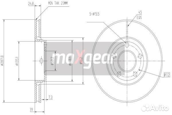 Диски передние Audi 100/A4/A6 95-05/Passat 97-00