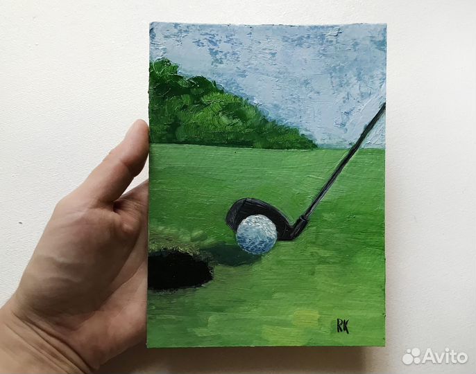 Миниатюрные картины маслом, пейзаж, лодки