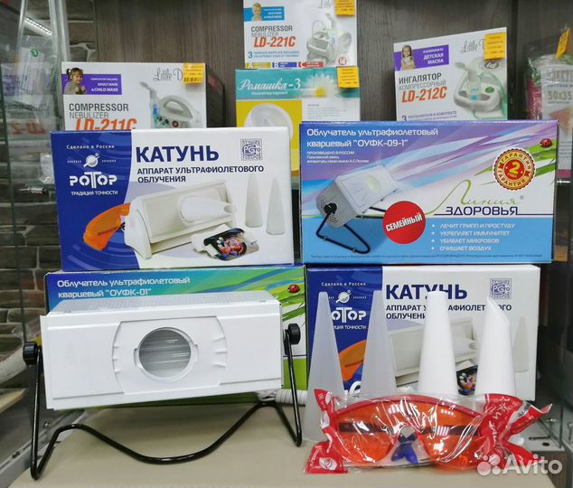 Уф-облучатели типа Солнышко в ассортименте