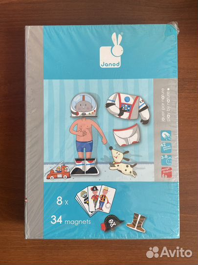 Развивающая книга-игра Janod новая