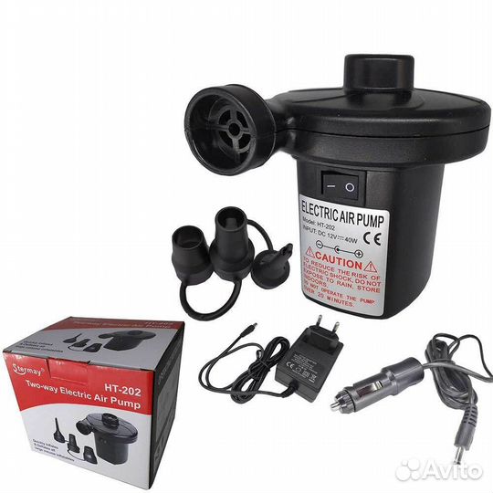 Насос для матрасов, лодок (новый) от 12V и 220 V