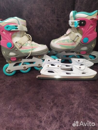 Ролики-Коньки детские раздвижные 29 32