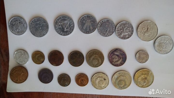 Монеты разных стран до 90-х годов см фото
