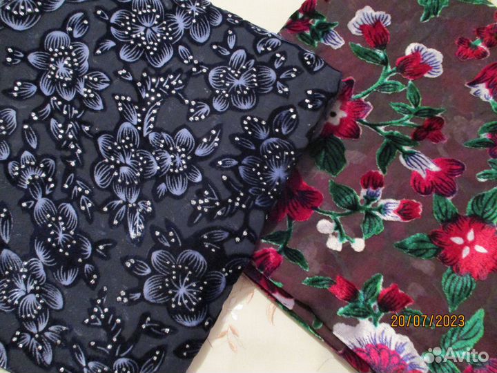 Ткань панбархат, винтаж, СССР, цена за отрез