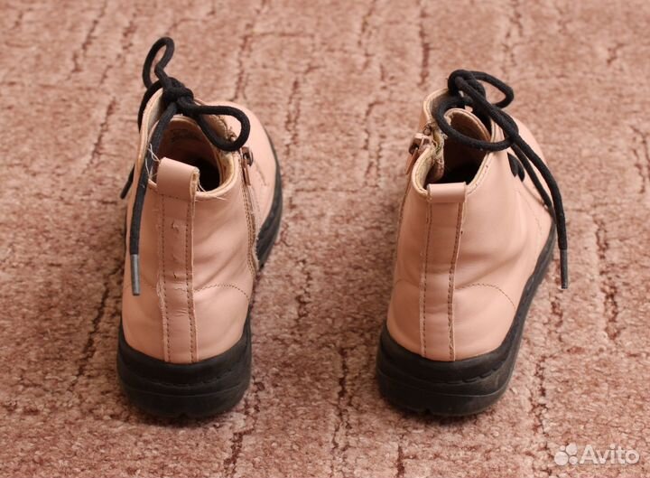 Ботинки Zara пудровые, 27 размер