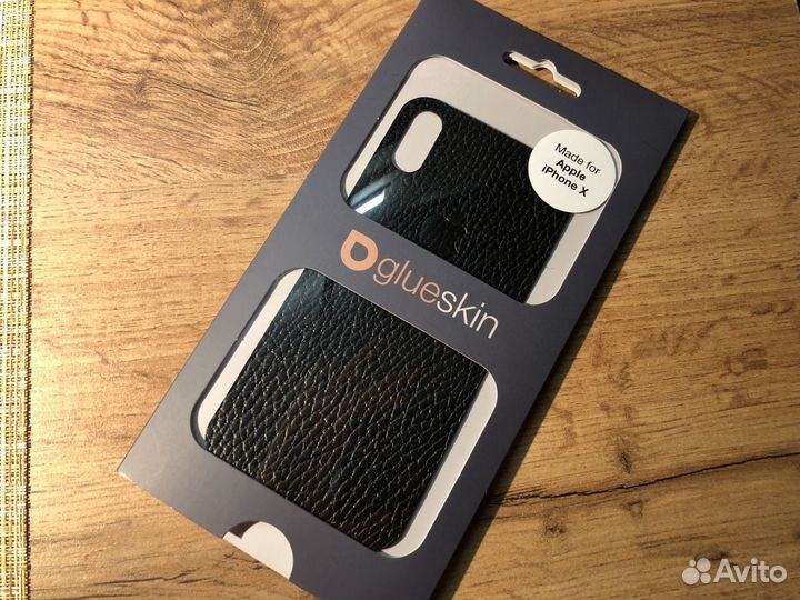 Кожаные наклейки для iPhone X