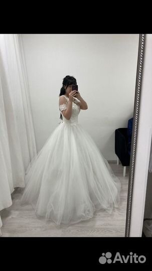 Свадебное платье 42 44 пышное