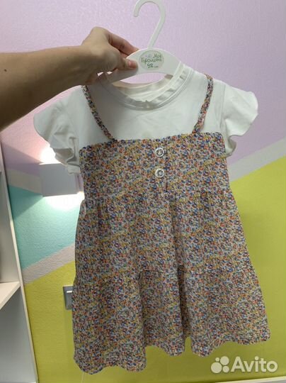 Платье шифон для двойни 104