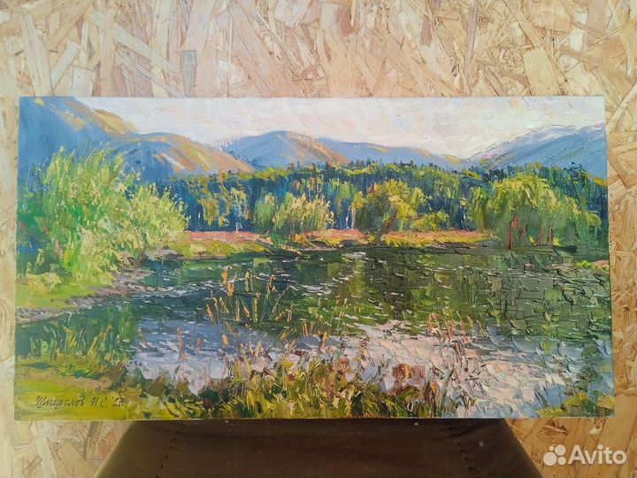 Живопись. Картина маслом на холсте пейзаж