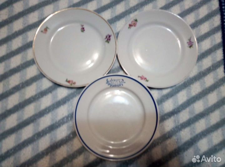 Тарелки СССР. Фарфор