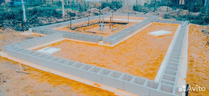 Несъёмная опалубка.Фундамент.Цоколь.Забор.Блоки