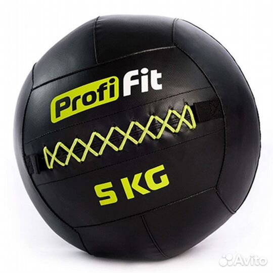 Медицинбол набивной (Wallball) profi-FIT, 5 кг