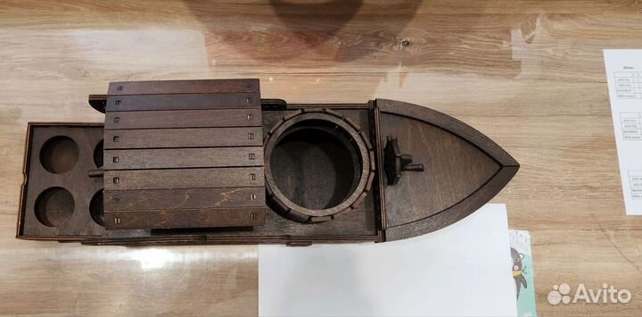 Деревянный мини - бар Корабль