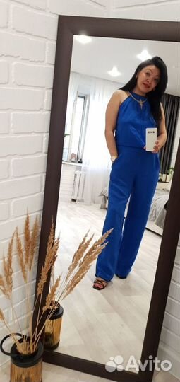 Брючный летний комбинезон