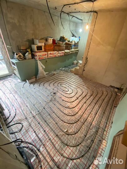 Отопление в частном доме, теплый пол, проф монтаж