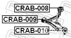 Сайлентблок crab-008 crab-008 Febest