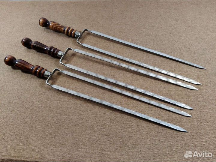 Шампур двойной из нержавеющей стали