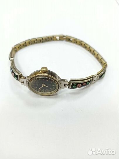 Часы Чайка финифть СССР