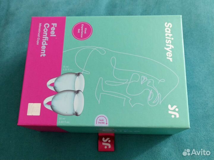 Менструальная чаша 2 шт новый набор Satisfyer