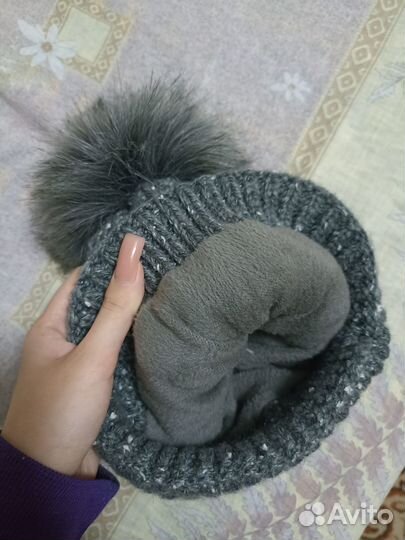 Шапка женская вязаная