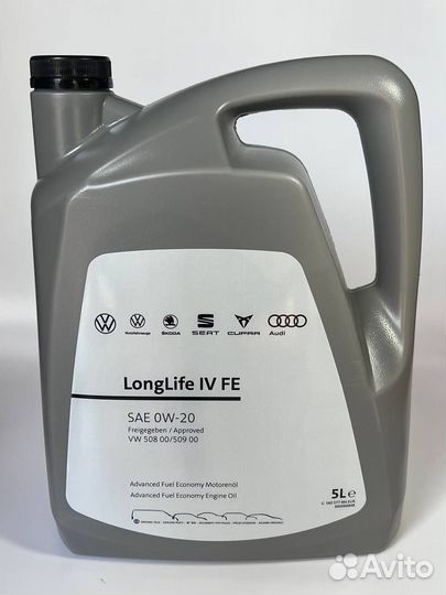 Моторное масло VW audi skoda Longlife 3 0w-30, 5L