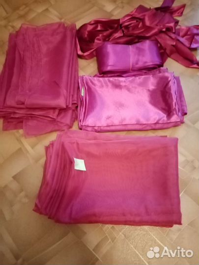 Ткань для рукоделия, цвет фуксия