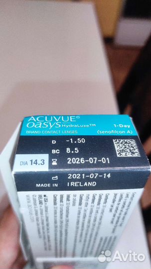 Линзы контактные acuvue oasys hydraluxe