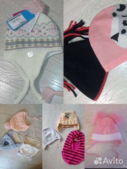 Шапка для девочки 1-5 лет