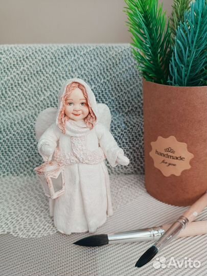 Ватная игрушка - ангел