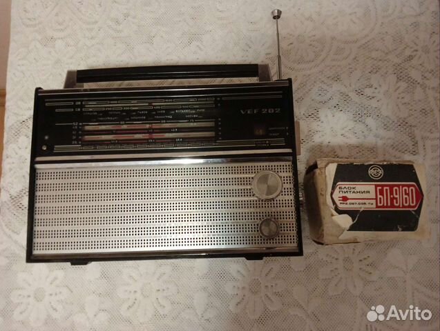 Радиоприемник Vef 202 +блок питания