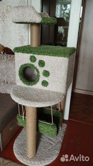 Когтеточка домик для кошки бу