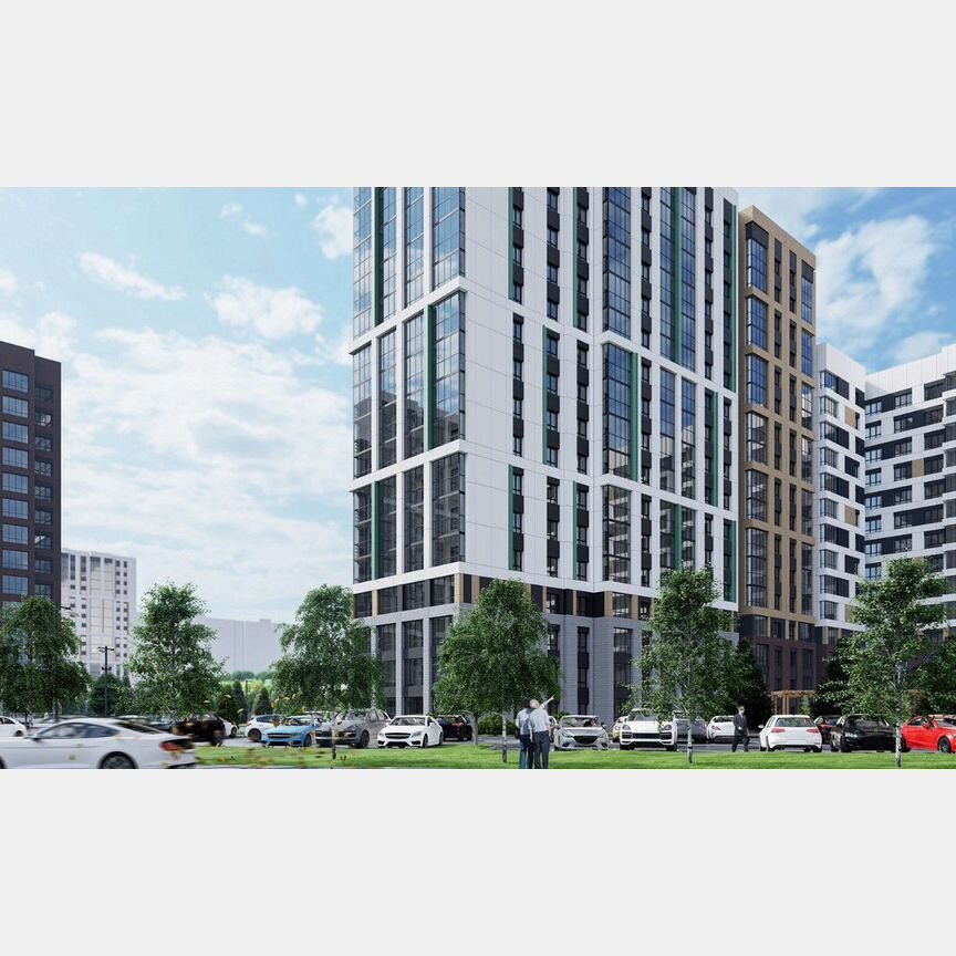3-к. квартира, 88,4 м², 4/15 эт.