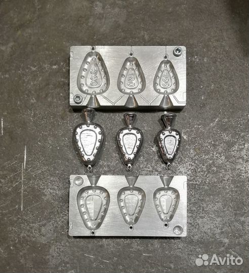 Форма для литья рыболовных грузил