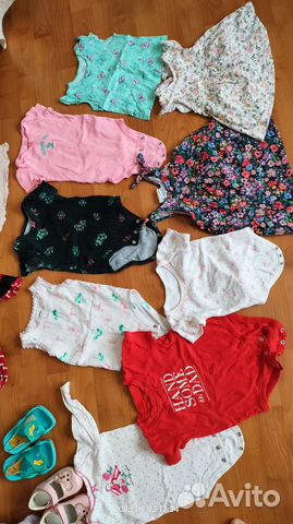 Вещи на девочку +обувь до 1 года