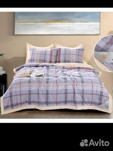 Постельное белье евро с одеялом