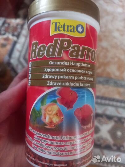 Корм для рыб красных попугаев