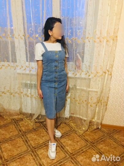 Джинсовый сарафан 42