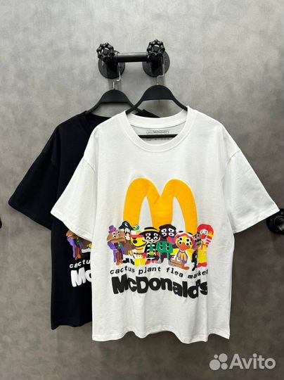 Футболки Travis scott mcdonalds оверсайз