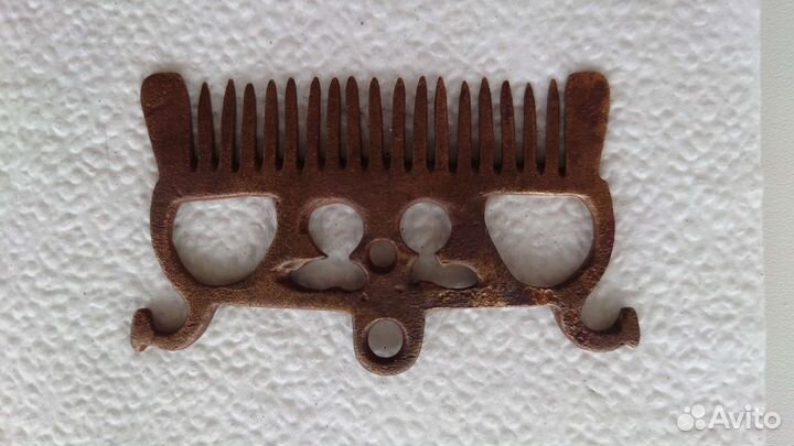 Гребешок старинный медный