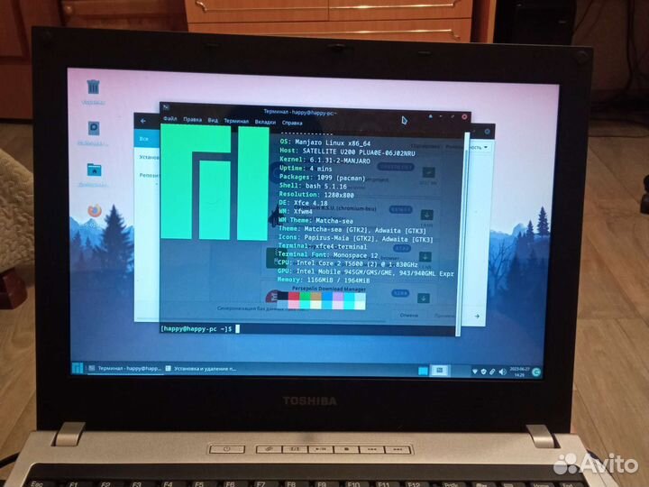 Ноутбук Toshiba Satellite u200-181