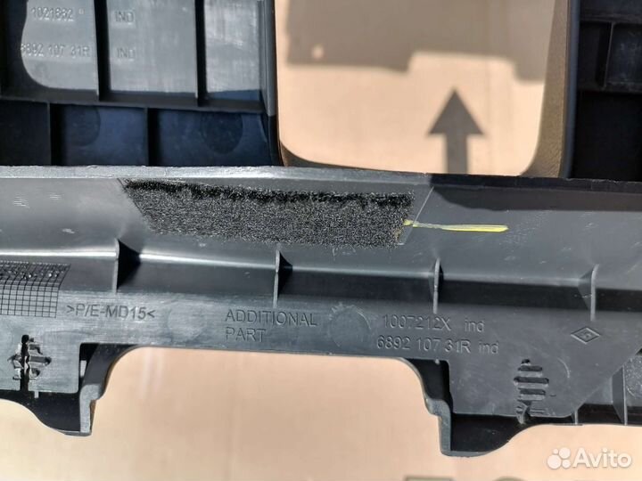 Накладка панели на торпеду Renault fluence