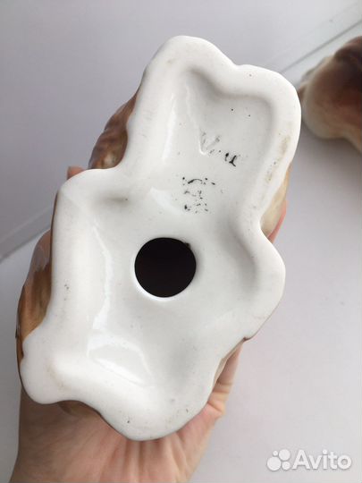 Фарфоровые статуэтки собаки СССР лфз