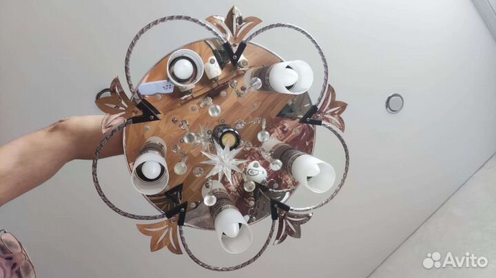 Люстра потолочная бу