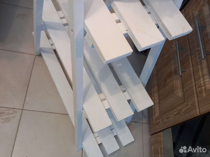 Подставка для цветов напольная деревянная