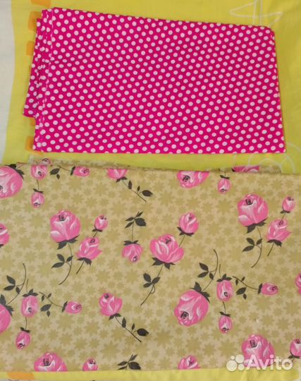 Отрезы ткани ситец