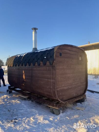 Баня Бочка Квадро 4 метра от производителя