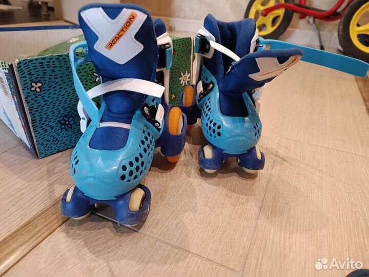 Роликовые коньки детские раздвижные размер 28-32